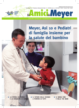 Meyer, Asl 10 e Pediatri di famiglia insieme per la salute del bambino