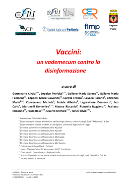 Vaccini - Asl Napoli 3 Sud