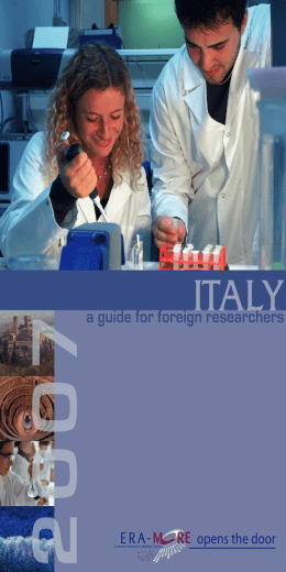 ITALY - a guide for foreign researchers