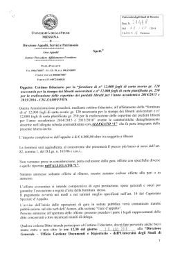 Lettera invito e capitolato speciale d`appalto
