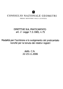 Direttive CNG art. 2 Legge 07.03.1985, n. 75