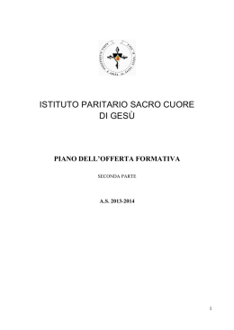 Seconda parte - Istituto "Sacro Cuore"