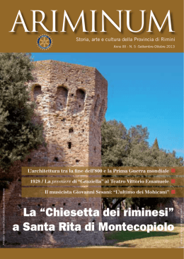 La &ldquo;Chiesetta dei riminesi&rdquo; a Santa Rita di Montecopiolo