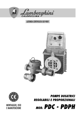 montaggio, uso e manutenzione