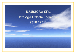 NAUSICAA SRL Catalogo Offerta Formativa 2010 / 2011