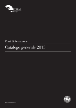 Catalogo generale 2013