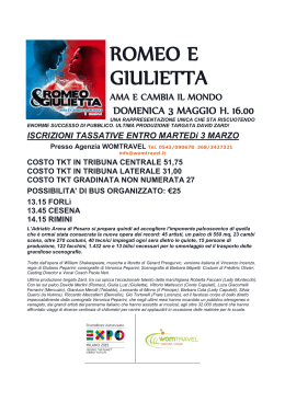 romeo e giulietta - Womtravel Agenzia Viaggi