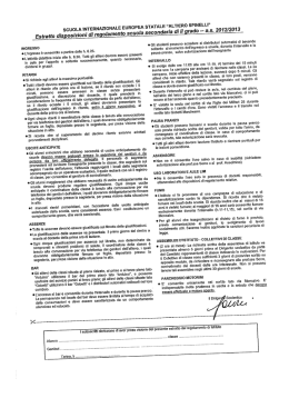 Page 1 SCUOLA INTERNAZi tNGRESSO l i.`ingresso `e consentito a