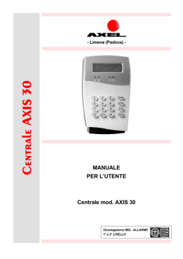 Manuale Axis30