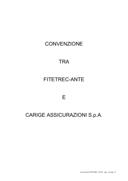 CONVENZIONE TRA FITETREC-ANTE E