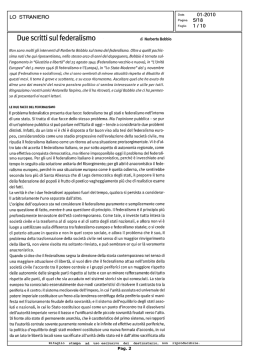 Due scritti sul federalismo > di Norberto Bobbio