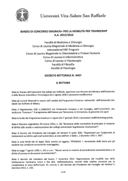 AA 2015/2016 - Università Vita