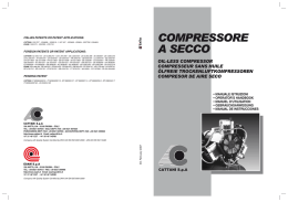 manuale istruzioni &bull; operator`s handbook &bull; manuel d