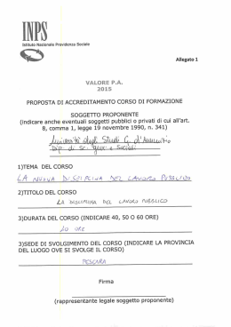 La disciplina del lavoro pubblico - Universit&agrave; degli Studi "G. d
