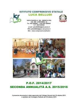 P.O.F. a.s. 2015-2016 - Istituto Comprensivo "Belludi"