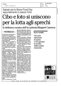 21-05-2013 - Content Management Slow Food