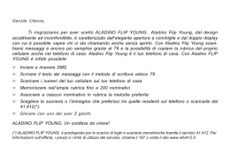 Gentile Cliente, Ti ringraziamo per aver scelto ALADINO FLIP