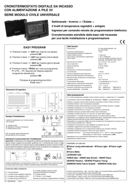 Cronotermostato 3V