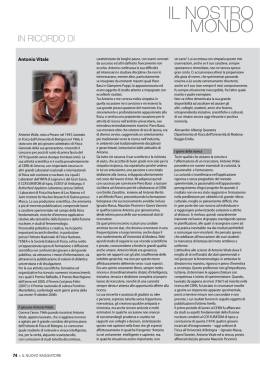 In ricordo di - Societ&agrave; Italiana di Fisica