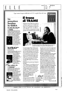 Ogni numero la giuria delle lettrici di ELLE sceglie il ммbro del mese