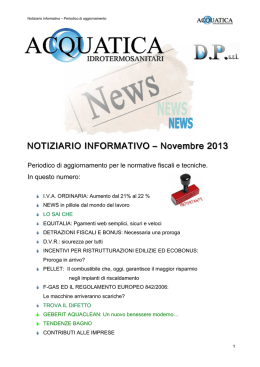 Notiziario Novembre 2013