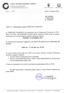 Agli ALUNNI - A. Rosmini