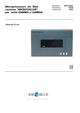 Microprocessore Air Blue versione “MICROCHILLER”