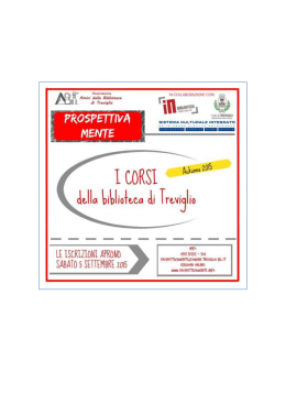 scarica il libretto con il programma completo