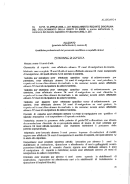 DPR 18 APRILE 2006 n. 231 REGOLAMENTO RECANTE