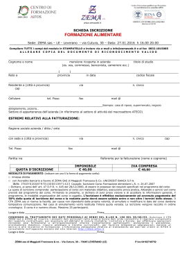 formazione alimentare