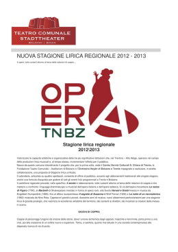 Opera Lirica 2012-2013 - Cral Comune di Bolzano