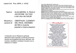 Letizia EM Piva,ARPA e VOCE Testi di