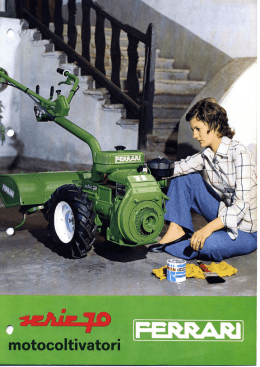 Page 1 Page 2 motocoltivatore FERRARI Tipo ll pi&uuml; piccolo dei