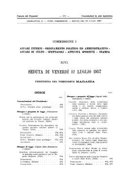 commissione i - Legislature precedenti