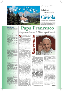 Un grande dono per la Chiesa e per il mondo