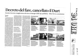 Decreto del fare, cancellato il Durt - ANCE Forlì