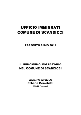 Rapporto immigrati 2011