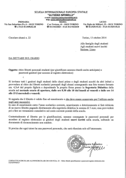 scuola internazionale europea statale &ldquo;altierg sinelli - istituto