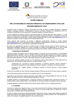 Avviso pubblico [file] - Regione Autonoma della Sardegna