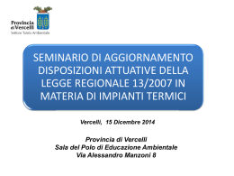 Diapositiva 1 - Provincia di Vercelli