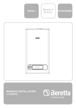 MANUALE INSTALLATORE e UTENTE Mynute S 24 RSI