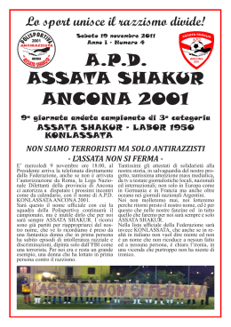 Fanzine Assata Shakur stagione 2011-12 IV