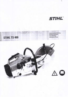 Mototroncatrice Stihl TS 350 Stihl TS 700