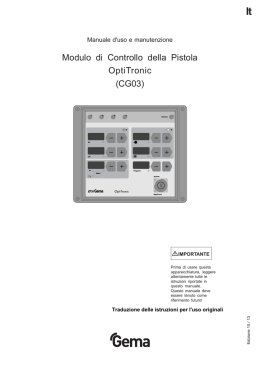 Modulo di Controllo della Pistola OptiTronic (CG03)