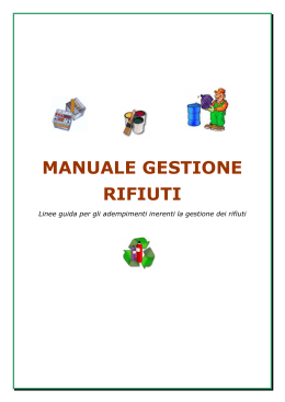 manuale gestione rifiuti