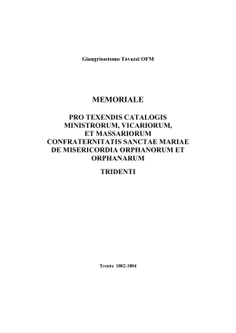 Memoriale pro texendis catalogis