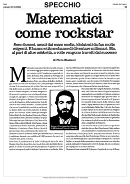 Matematici come rockstar
