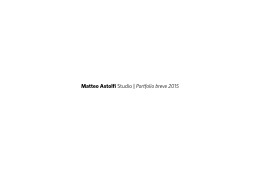 Matteo Astolfi Studio | Portfolio breve 2015