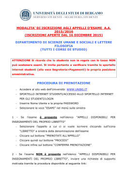 Sessione invernale a.a. 2015-2016 - Università degli Studi di Bergamo