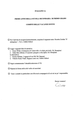 italiano 1a primo anno della scuola secondaria di